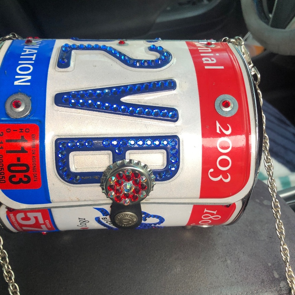 Ohio license plate purse